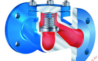 Типу трубопроводной арматуры относятся обратные клапаны