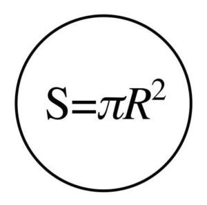 Формула для расчет площади поверхности трубы